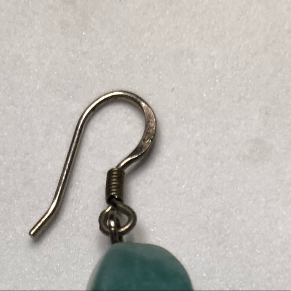 Anna Beck Turquoise & Pearl Earrings . - Picture 2 of 3